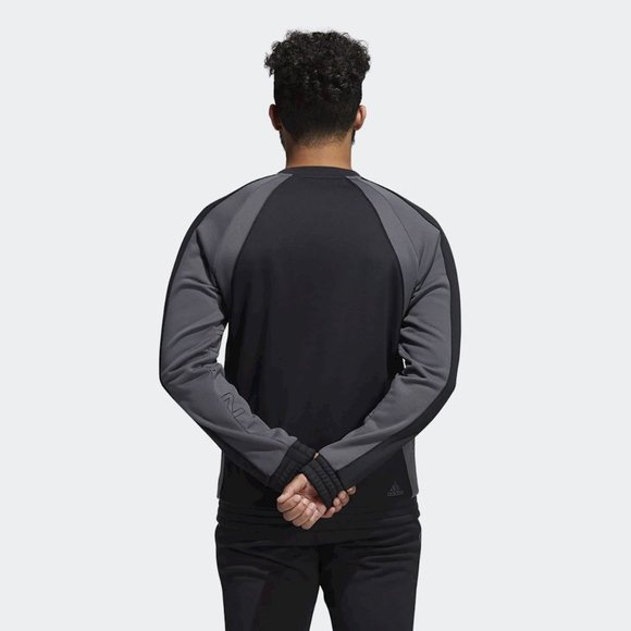 Adidas Harden Foundation Mens Crewneck Sweatshirt Black H50865 NEW Multi Sz - Picture 2 of 4